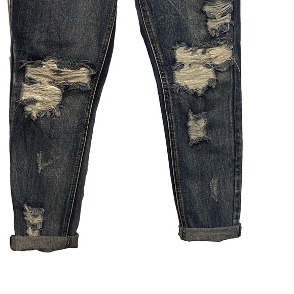 ONE By ONE TEASPOON Awesome Baggies Distressed Dark Wash Blue Jeans Grunge 28 - Picture 11 of 16